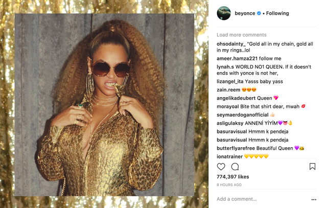 @beyonce via Instagram screenshot